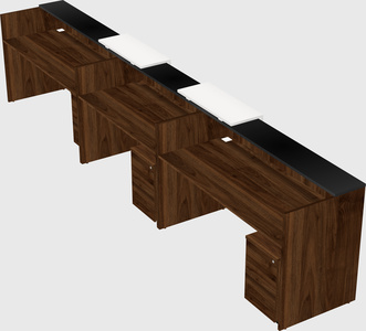 Long reception desk