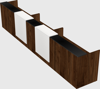 Long reception desk