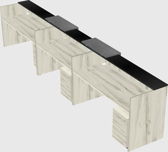 Long reception desk
