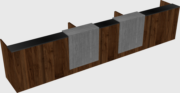 Long reception desk