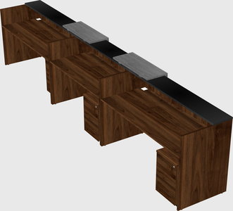 Long reception desk