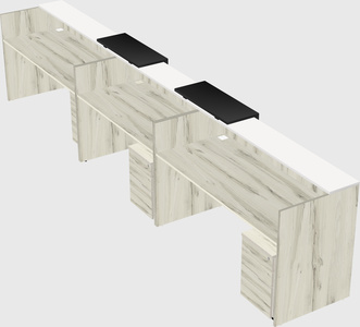 Long reception desk