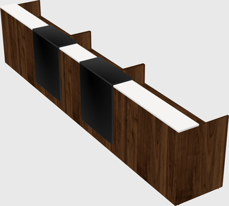 Long reception desk