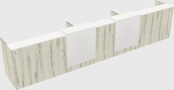 Long reception desk