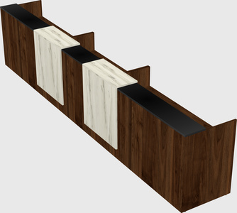 Long reception desk