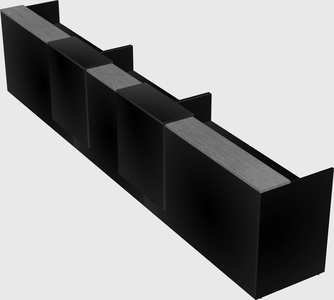 Long reception desk