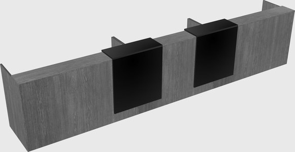 Long reception desk