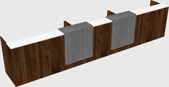 Long reception desk