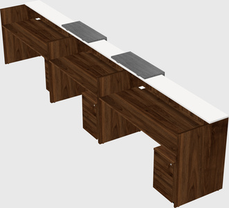Long reception desk