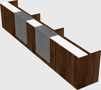 Long reception desk