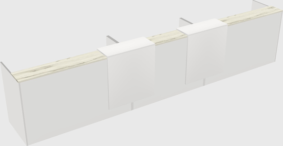 Long reception desk