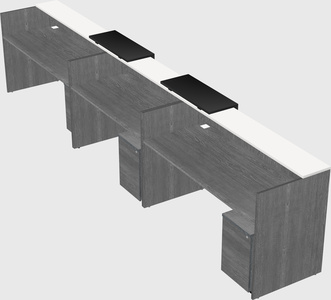 Long reception desk