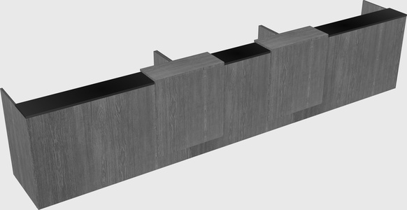 Long reception desk