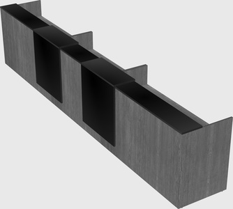 Long reception desk