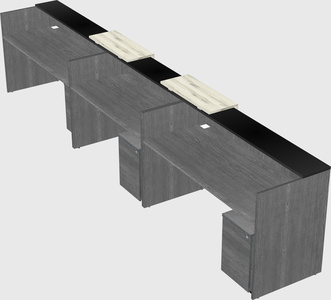 Long reception desk