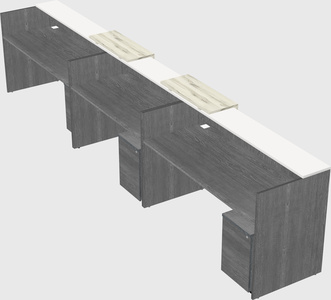 Long reception desk