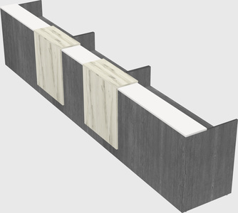 Long reception desk