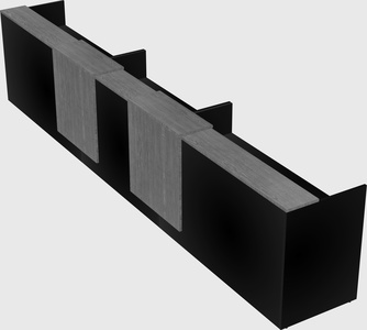 Long reception desk