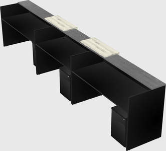 Long reception desk