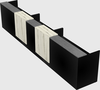 Long reception desk