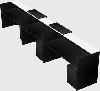Long reception desk
