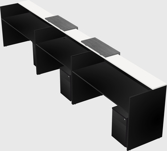 Long reception desk