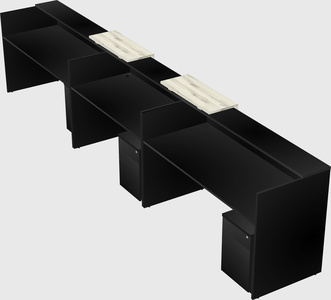 Long reception desk