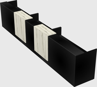 Long reception desk