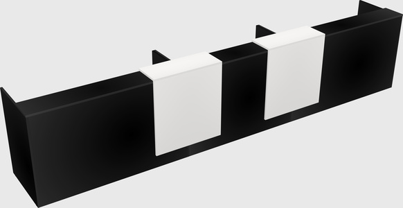 Long reception desk