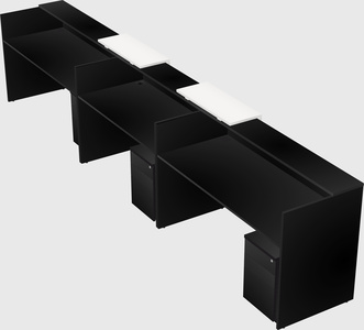 Long reception desk