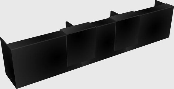 Long reception desk