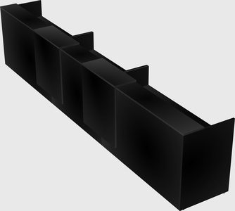 Long reception desk