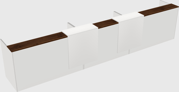 Long reception desk