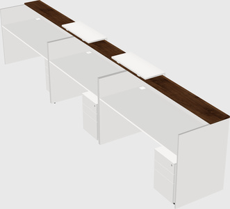 Long reception desk