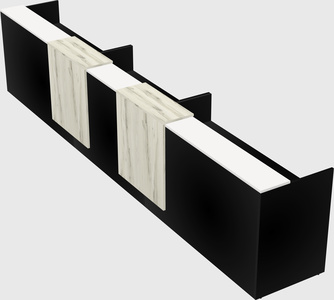 Long reception desk