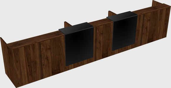 Long reception desk