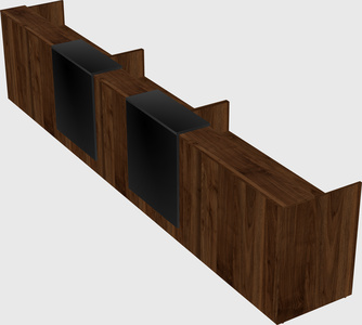 Long reception desk