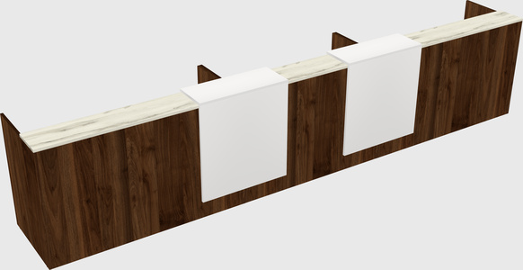 Long reception desk