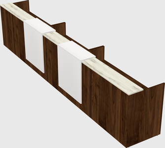 Long reception desk