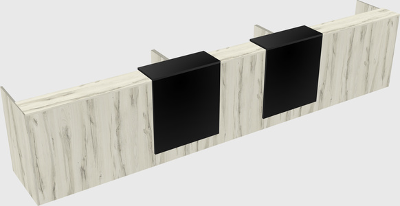 Long reception desk