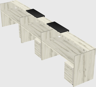 Long reception desk