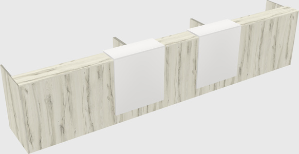 Long reception desk