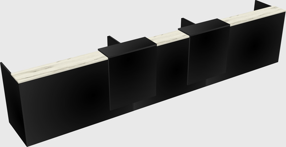 Long reception desk