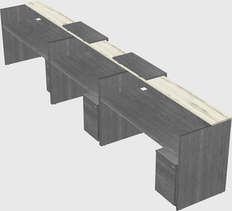 Long reception desk
