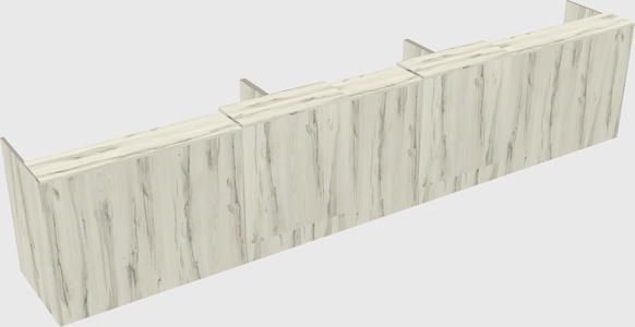 Long reception desk