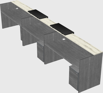 Long reception desk