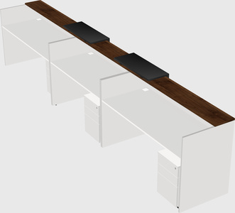 Long reception desk