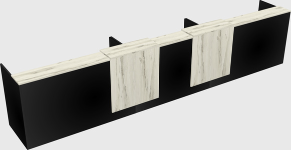 Long reception desk