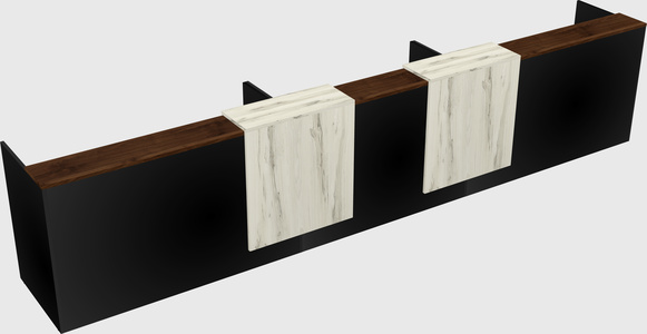 Long reception desk