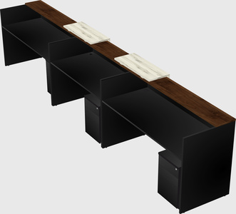 Long reception desk